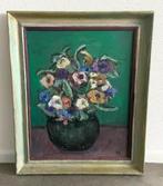 Schilderij - Olieverf op doek - Bloemstilleven - Kunst, Antiek en Kunst, Kunst | Schilderijen | Klassiek, Ophalen of Verzenden