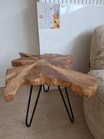 Bijzettafeltje boomstam, Huis en Inrichting, Tafels | Bijzettafels, 45 tot 60 cm, Minder dan 55 cm, Ophalen of Verzenden, Zo goed als nieuw