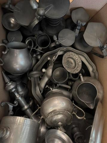 Ruim 12kg tin servies!  beschikbaar voor biedingen