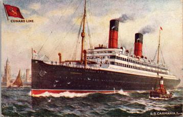 RMS Carmania | Tuck's Postcard England beschikbaar voor biedingen