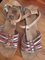 Mooie echt leren Ann Rocks dames sandaaltjes maat 40, Ann Rocks, Beige, Gedragen, Sandalen of Muiltjes
