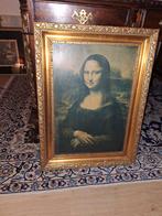 Mona Lisa Schilderij met Gouden Lijst Vintage, Antiek en Kunst, Kunst | Schilderijen | Klassiek, Ophalen of Verzenden