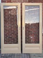 Oude dubbele schuifdeuren, Doe-het-zelf en Verbouw, Ophalen, Gebruikt, 120 cm of meer, Binnendeur