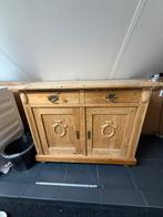 Oud grenen kastje met lades en plank, Ophalen, Gebruikt, 50 tot 100 cm, Met lade(s)