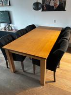 Eettafel - eventueel met 6 gratis stoelen, Ophalen, Gebruikt, 100 tot 150 cm, 200 cm of meer