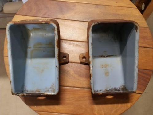 oude metalen koeien drinkbak voor bloementjes in te zetten, Tuin en Terras, Tuinwanddecoratie, Gebruikt, Ophalen