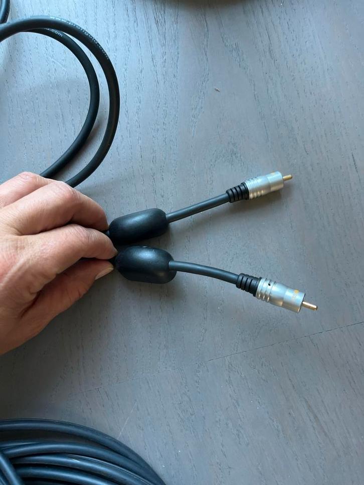 Hoogwaardige Profigold stereo RCA-kabel, Audio, Tv en Foto, Audiokabels en Televisiekabels, Gebruikt, Interlink-kabel, Minder dan 2 meter