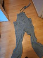Retro blauw wit gestreepte spijkerstof tuinbroek, Ophalen of Verzenden, Zo goed als nieuw, Maat 38/40 (M), Blauw
