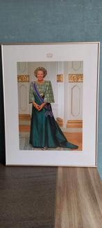 Officieel statieportret Koningin  Beatrix., Verzamelen, Zo goed als nieuw, Kaart, Foto of Prent, Ophalen