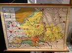 Vintage schoolplaat Gelderland, Antiek en Kunst, Antiek | Schoolplaten, Ophalen of Verzenden, Aardrijkskunde