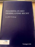 Inleiding in het Nederlandse recht, J.W.P. Verheugt 20e druk, Boeken, Ophalen of Verzenden, Zo goed als nieuw, De Zuidas, Gamma