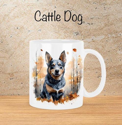 Cattle Dog Herfstmok, Huis en Inrichting, Keuken | Servies, Nieuw, Kop(pen) en/of Schotel(s), Overige stijlen, Ophalen of Verzenden
