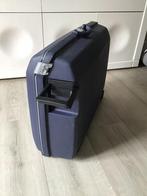 Grote blauwe Samsonite Oyster koffer met cijferslot/2 wielen, Gebruikt, Hard kunststof, Slot, Samsonite