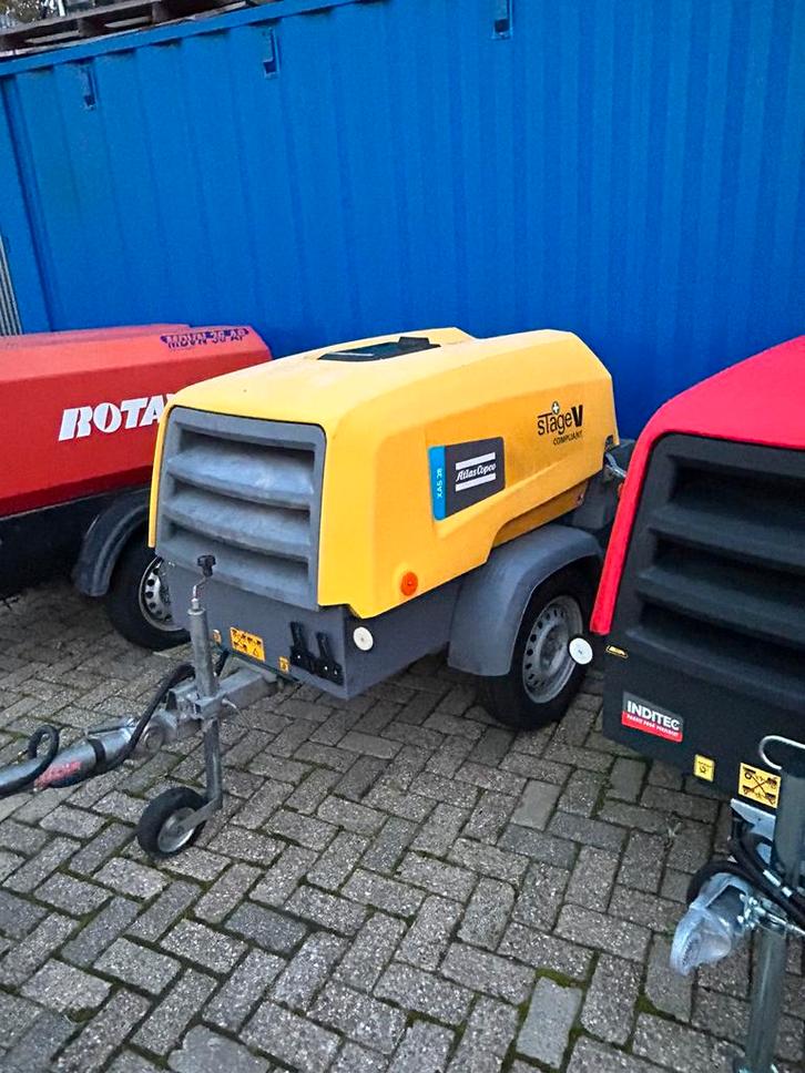 Mobiele compressor Atlas Copco XAS38 kubota diesel, Doe-het-zelf en Verbouw, Compressors, Nieuw, 100 liter of meer, 400 tot 800 liter/min