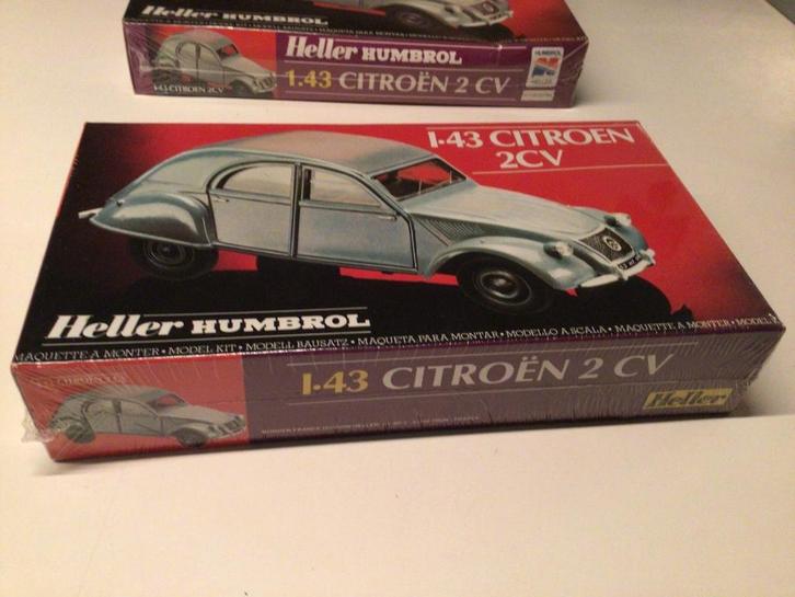 Modelkit voor een citroen 2cv van Heller, Hobby en Vrije tijd, Modelbouw | Auto's en Voertuigen, Nieuw, Auto, 1:32 tot 1:50, Heller