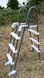 Zwembadtrap 3 treden – klaar voor volgend zwemseizoen, Ophalen, Zo goed als nieuw, Ladder
