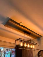 Hanglamp met eventueel eiken plank en e27 lampen, Ophalen, Zo goed als nieuw