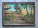 Frans van Noorden (1887-1961) - Landschap met weg en koren, Antiek en Kunst, Ophalen of Verzenden
