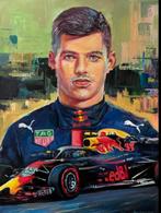 origineel Max Verstappen schilderij door Alex Loreci, Huis en Inrichting, Woonaccessoires | Schilderijen, Tekeningen en Foto's