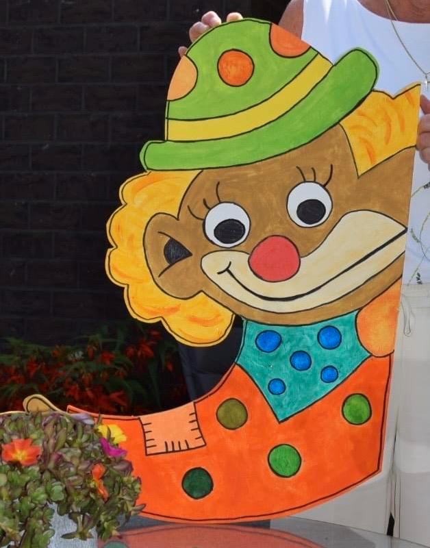 Circusversiering, handgemaakt!  (ca. 48 stuks), Hobby en Vrije tijd, Feestartikelen, Zo goed als nieuw, Versiering, Overige, Ophalen of Verzenden