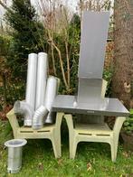 Smeg afzuigkap compleet, Witgoed en Apparatuur, Afzuigkappen, Ophalen of Verzenden, Zo goed als nieuw, Wandschouwkap