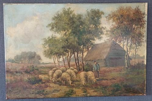 schilderij van A M Geyp, Antiek en Kunst, Kunst | Schilderijen | Klassiek, Ophalen of Verzenden