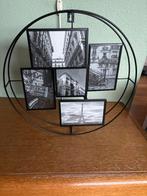 Zwart Metalen Fotolijst - 5 Foto's, Ophalen of Verzenden, Zo goed als nieuw, Metaal of Aluminium, Minder dan 50 cm