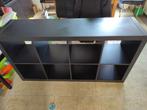 Kallax kast IKEA 2x4 vakken zwart, Ophalen, Gebruikt