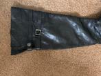 Mooie zwarte leren knielaarzen maat 39, Ophalen of Verzenden, Zo goed als nieuw, Zwart, Hoge laarzen