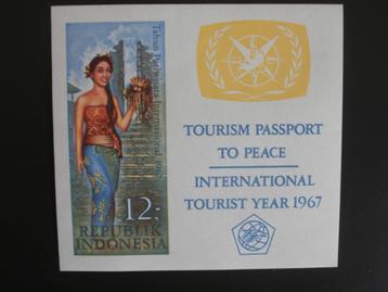 INDONESIE 1967; BLOK TOURISME beschikbaar voor biedingen