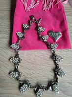 Otazu druifjes ketting, Sieraden, Tassen en Uiterlijk, Kettingen, Met kristal, Overige materialen, Ophalen of Verzenden, Zo goed als nieuw