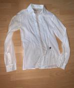 Zo goed als nieuwe met jeans blouse met kraaltjes maat s, Ophalen of Verzenden, Wit, Zo goed als nieuw, Maat 36 (S)