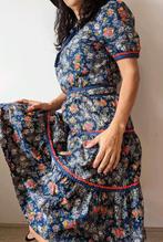 Vintage Katoenen bloemetjes jurk maat 36, Kleding | Dames, Jurken, Ophalen of Verzenden, Zo goed als nieuw