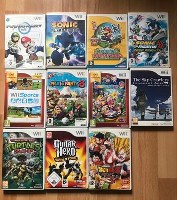 Nintendo Wii games. beschikbaar voor biedingen