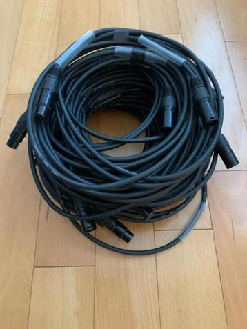 10 x DMX kabel 5 meter, 5 polig beschikbaar voor biedingen