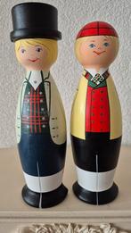 2 leuke houten popjes, Antiek en Kunst, Curiosa en Brocante, Ophalen of Verzenden