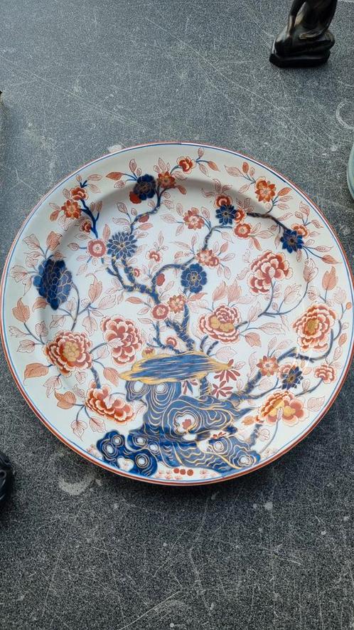 Ovale serveerschaal met bloemmotief, Antiek en Kunst, Antiek | Schalen, Ophalen