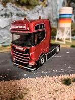 WSI Scania Geelhoed, Hobby en Vrije tijd, Modelauto's | 1:50, Ophalen of Verzenden, Nieuw, Bus of Vrachtwagen, Wsi