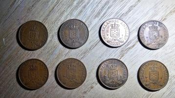 Nederlandse Antillen 2 1/2 cent 8 stuks  beschikbaar voor biedingen