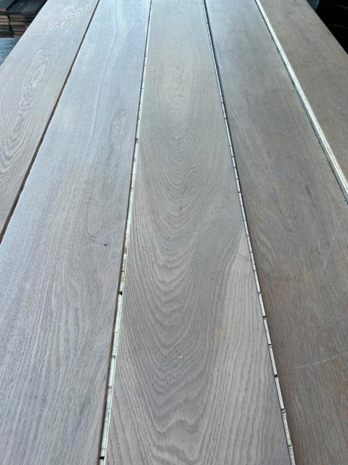 Eiken vloer 89 m2 lamel parket 19 cm breed 1,5 cm dik, Doe-het-zelf en Verbouw, Vloerdelen en Plavuizen, Gebruikt, Vloerdelen of -planken