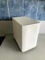 MAGNAT INTERIOR HOOGGLANS WIT SUBWOOFER ( ALS NIEUW  ), Subwoofer, Magnat, Ophalen of Verzenden, Zo goed als nieuw