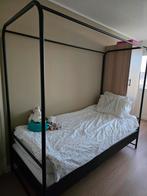 VTWonen hemelbed Bunk zwart metaal, Ophalen, 85 tot 100 cm, Zo goed als nieuw, Matras