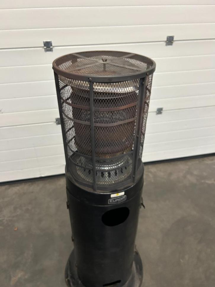 Loungeheater gas. Terrasheater. Eurom, Tuin en Terras, Terrasverwarmers, Gebruikt, Gas, Vloer, Draaibaar, Ophalen