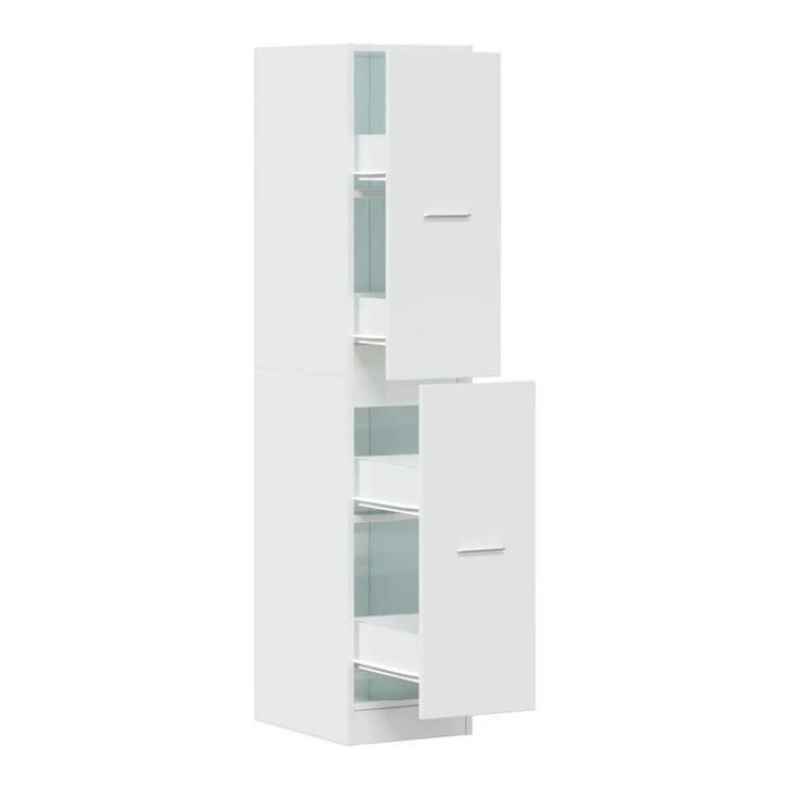 Apothekerskast bewerkt hout hoogglans wit, nieuw in doos, Doe-het-zelf en Verbouw, Verwarming en Radiatoren, Zo goed als nieuw