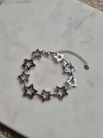 Zilveren armband met sterren, stainless steel, Ophalen of Verzenden, Zo goed als nieuw, Zilver, Staal
