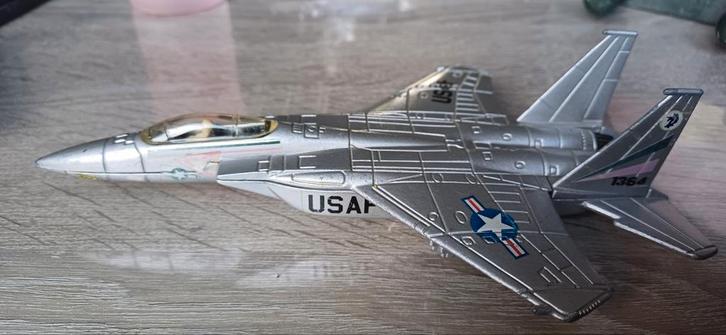 Vintage USAF F-15 Eagle Speelgoed Vliegtuig, Hobby en Vrije tijd, Modelbouw | Auto's en Voertuigen, Gebruikt, Overige typen, 1:50 of kleiner