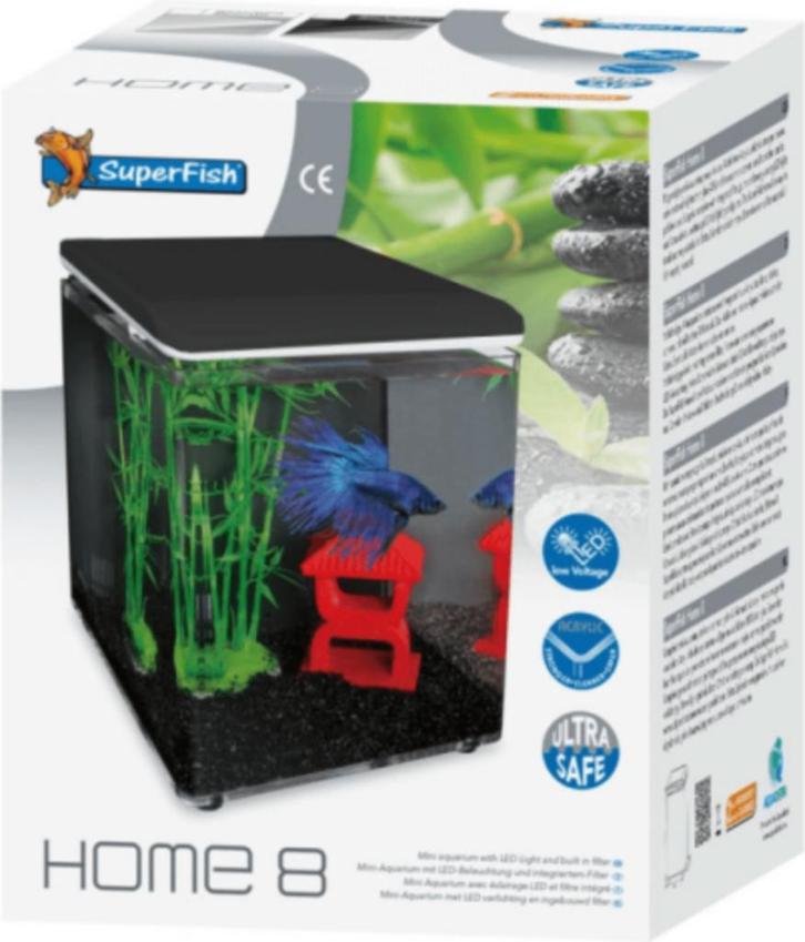 Het hele weekend geopend aquarium Home 8 nu 44.99 per stuk, Dieren en Toebehoren, Vissen | Aquaria en Toebehoren, Nieuw, Leeg aquarium