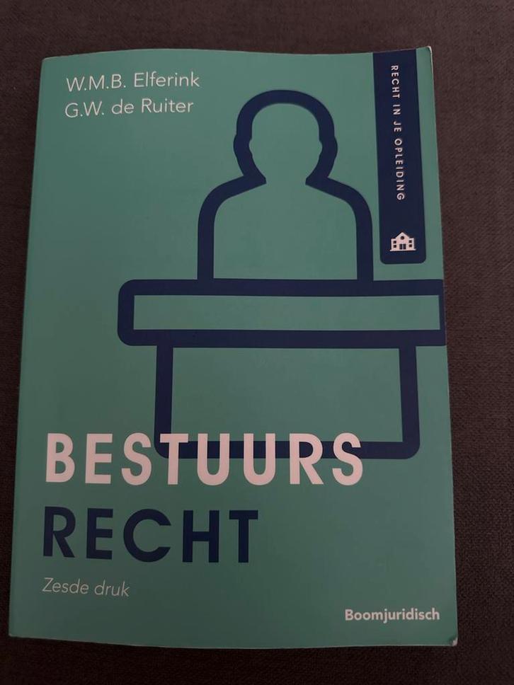 Bestuursrecht - W.M.B. Elferink, G.W. de Ruiter, Boeken, Studieboeken en Cursussen, Zo goed als nieuw, HBO, Gamma, Ophalen of Verzenden