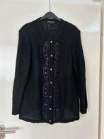 Leuk vestje met knopen - Maat 46, Ophalen of Verzenden, Zo goed als nieuw, Zwart, Trui of Vest