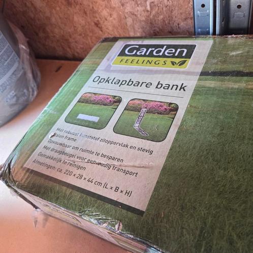 Opklapbare bank, Tuin en Terras, Picknicktafels, Nieuw, Rechthoekig, Inklapbaar, Ophalen of Verzenden